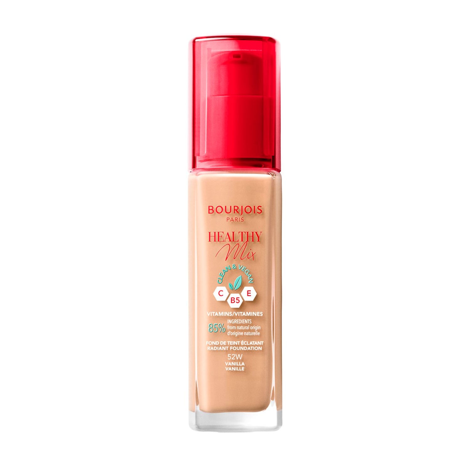 Тональна основа для обличчя Bourjois Healthy Mix Clean &amp; Vegan, 52W Vanilla, 30 мл